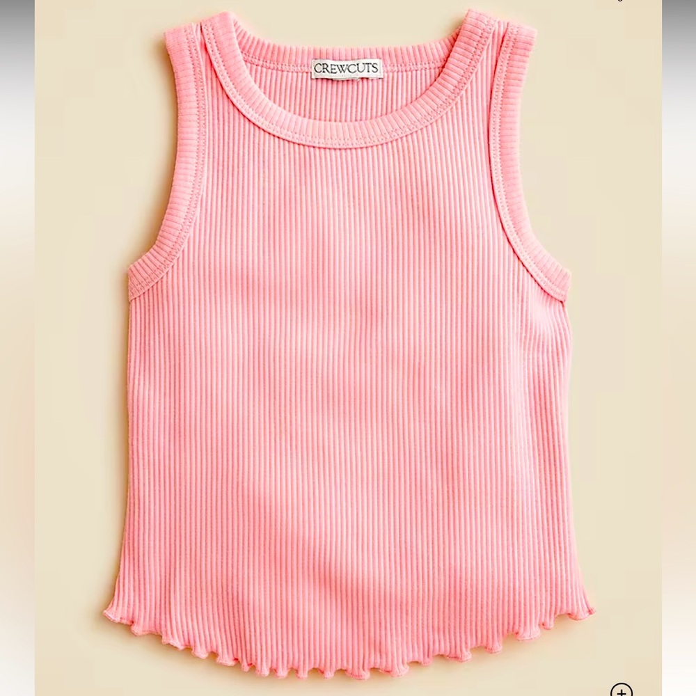Crewcuts Girls' everyday tank top in vintage rib Size 12-14